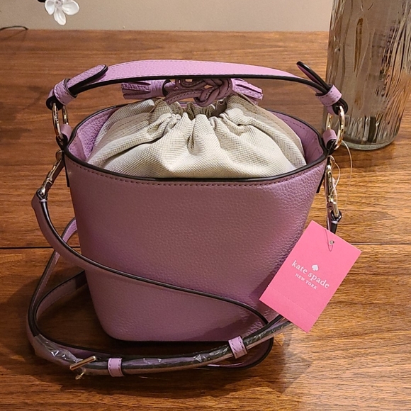 RARE Kate spade 🎇 host pick✨ orchid bucket purse - Picture 2 of 4